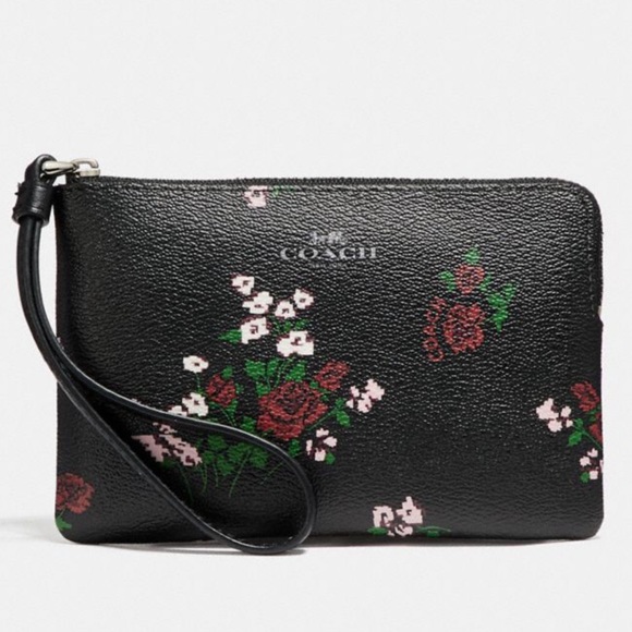 Coach Handbags - Authentic Coach Floral Print Wristlet F26217 0718